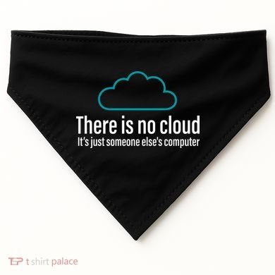 There Is No Cloud Computer Science USA-Made Doggie Bandana
