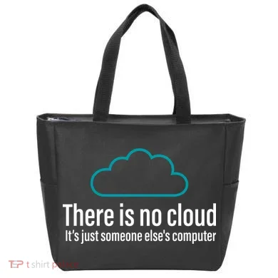 There Is No Cloud Computer Science Tote Bag