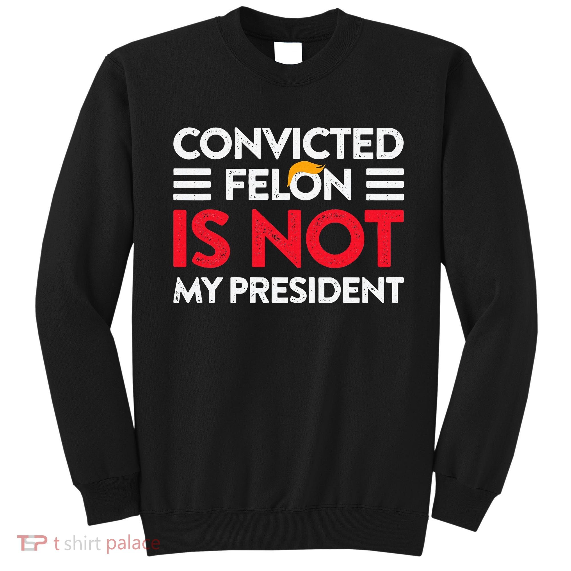 Trump Is Not My President Convicted Felon Not My President Sweatshirt