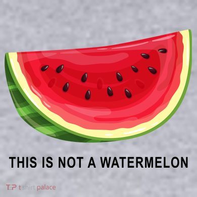 This Is Not A Watermelon Funny Women's Racerback Cropped Tank