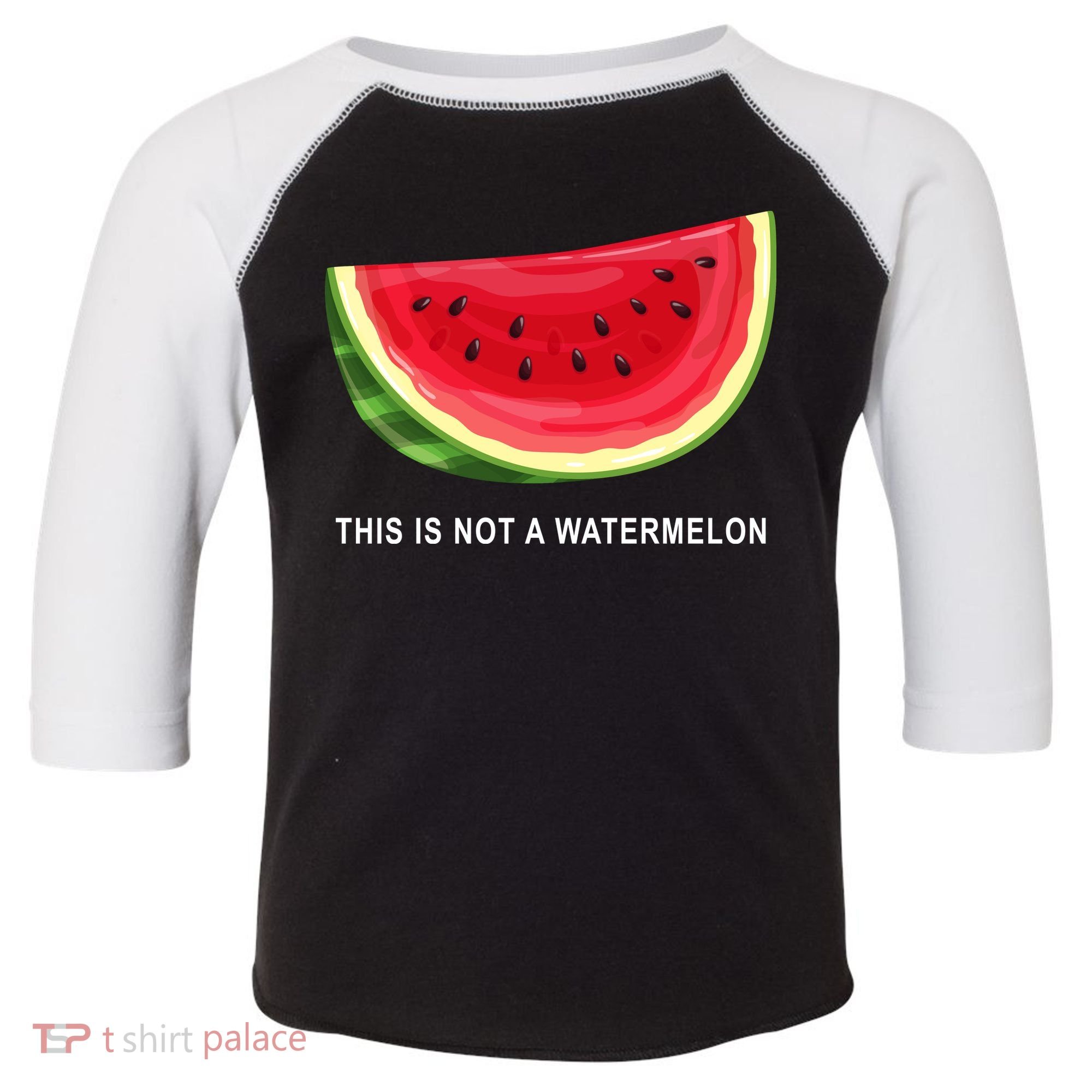 This Is Not A Watermelon Funny Toddler Fine Jersey T-Shirt