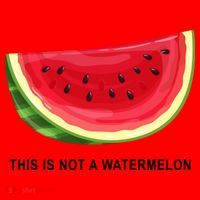 This Is Not A Watermelon Funny Santa Hat thumb 1