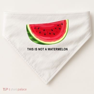 This Is Not A Watermelon Funny USA-Made Doggie Bandana