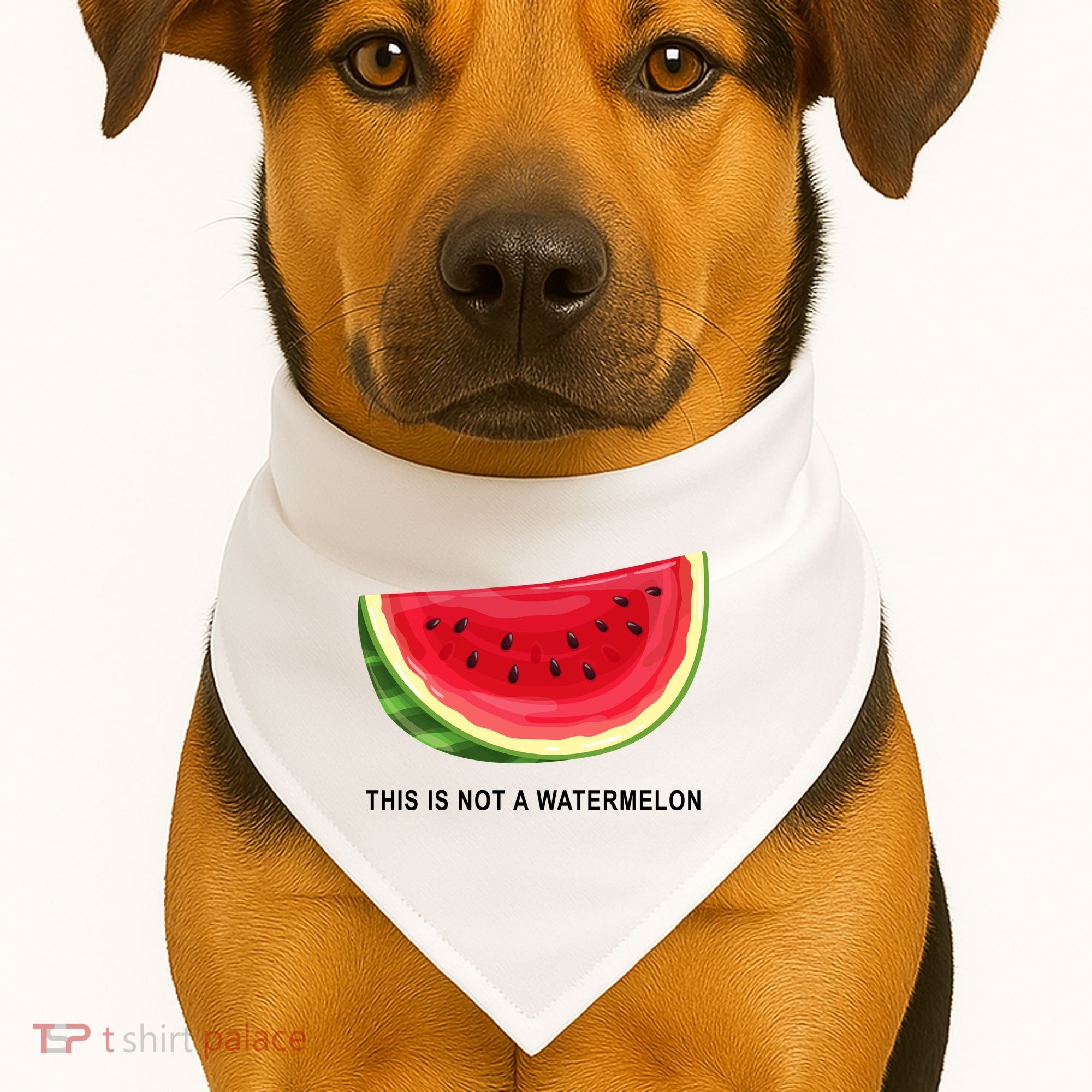 This Is Not A Watermelon Funny USA-Made Doggie Bandana