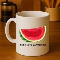 This Is Not A Watermelon Funny Coffee Mug thumb 4