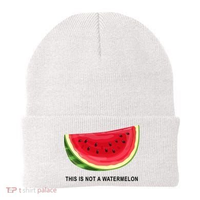 This Is Not A Watermelon Funny Beanie