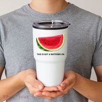 This Is Not A Watermelon Funny Tumbler thumb 2
