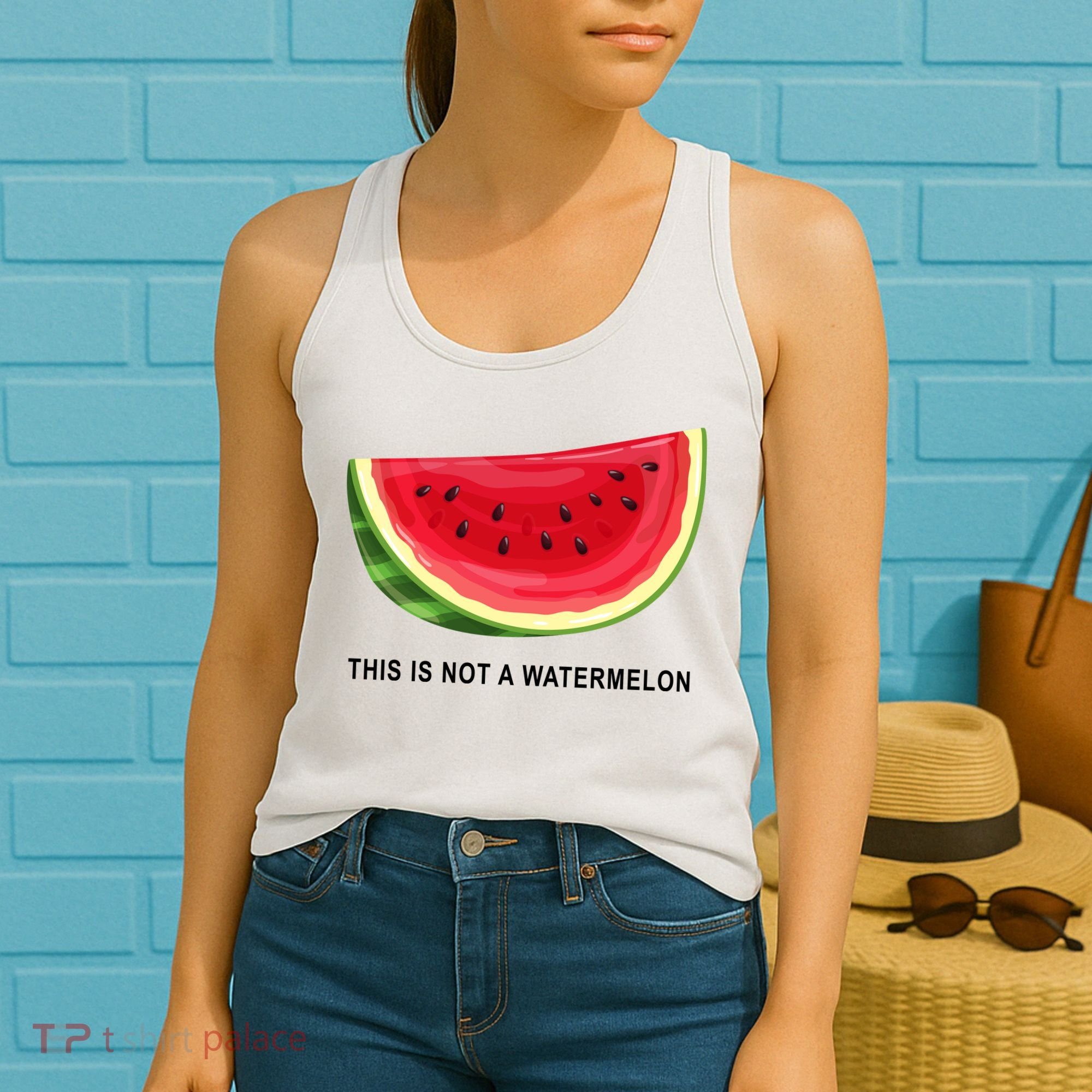 This Is Not A Watermelon Funny Women's Tank Top