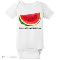 This Is Not A Watermelon Funny Baby Bodysuit thumb 0