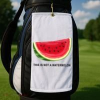 This Is Not A Watermelon Funny Golf Towel thumb 2