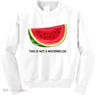 This Is Not A Watermelon Funny Kids Sweatshirt