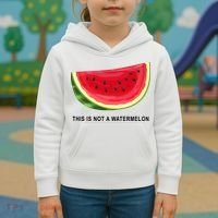 This Is Not A Watermelon Funny Kids Hoodie thumb 3