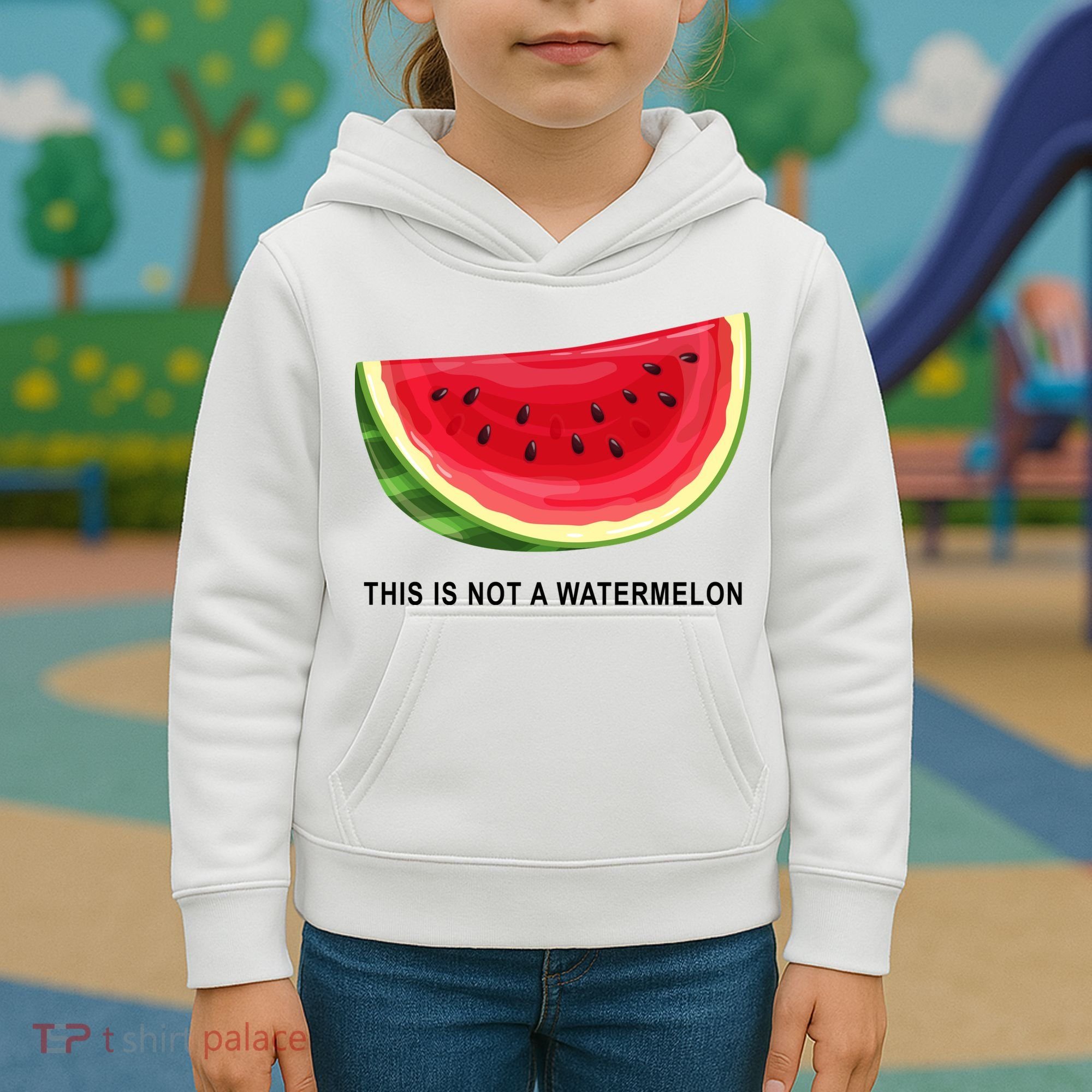 This Is Not A Watermelon Funny Kids Hoodie