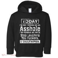 Today Im Not Gonna Be An Asshole Im Gonna Be Nice Toddler Hoodie thumb 0