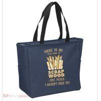 There Is No Scrap Wood Woodworking Woodworker Carpenter Tote Bag thumb 2