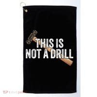 This Is Not A Drill Hammer Builder Woodworking Carpenter Gift Golf Towel thumb 0