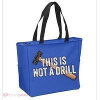 This Is Not A Drill Hammer Builder Woodworking Carpenter Gift Tote Bag thumb 2