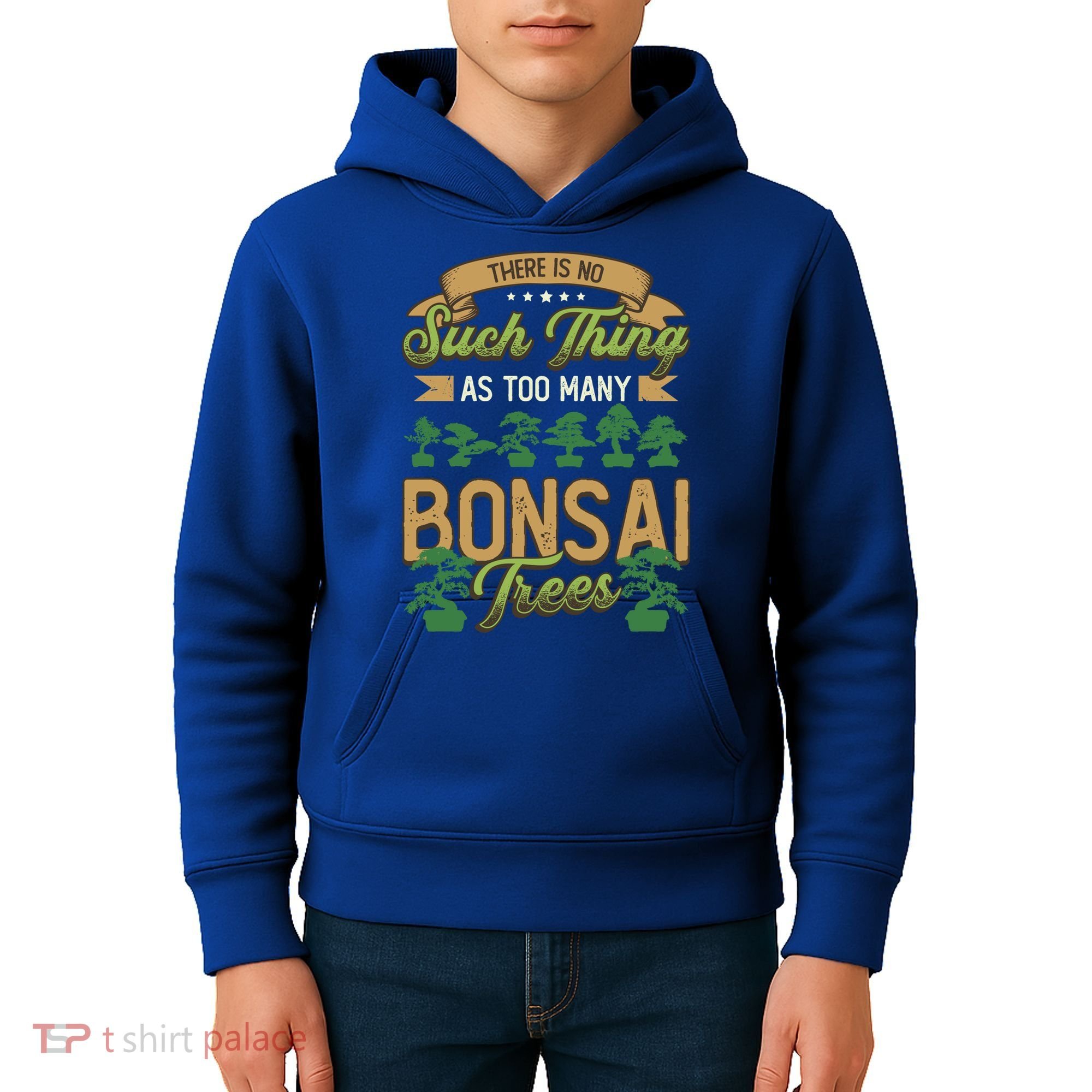 There Is No Such Thing As Too Y Bonsai Trees Gift Kids Hoodie