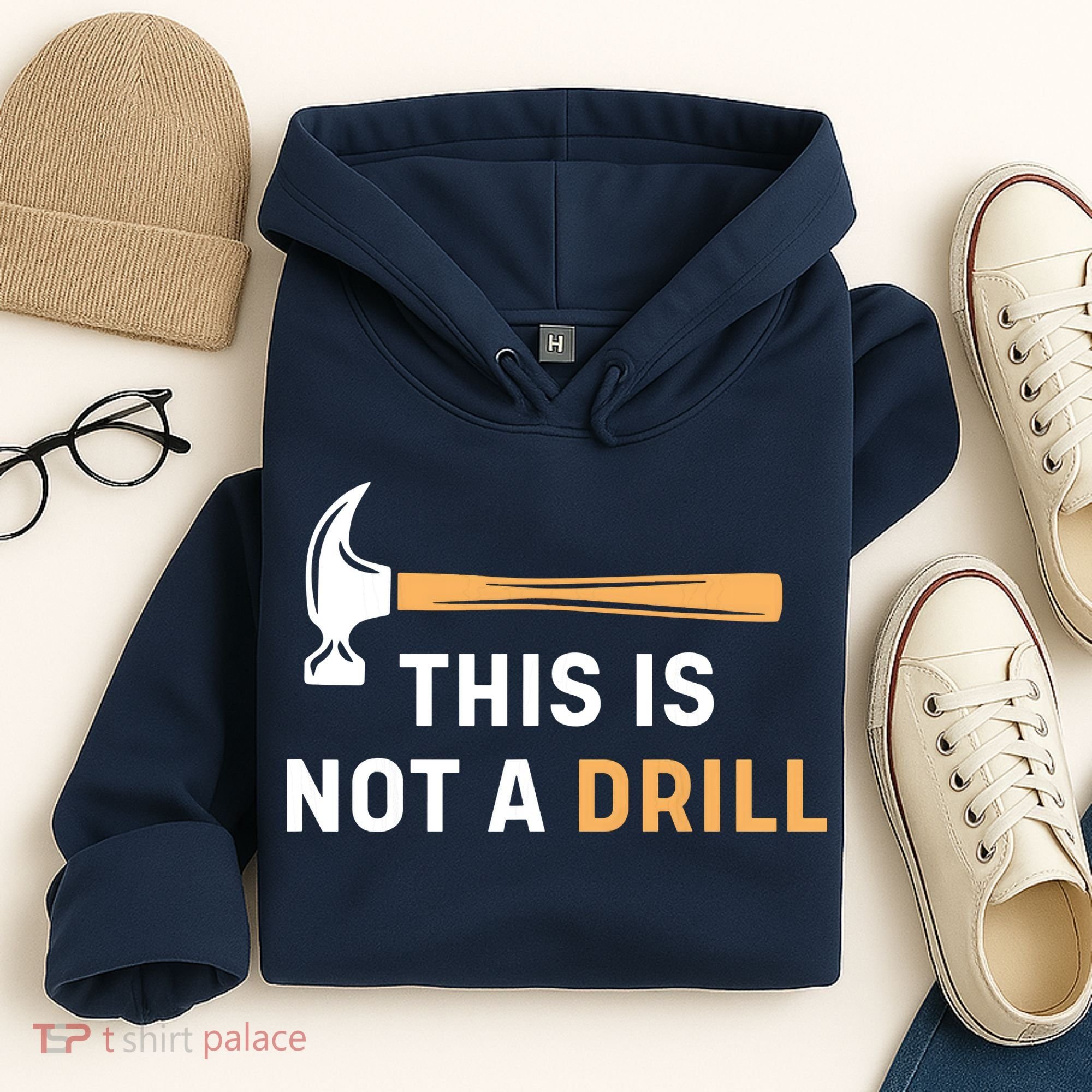 This Is Not A Drill Funny Carpenter Woodworking Hoodie