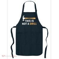 This Is Not A Drill Funny Carpenter Woodworking Apron thumb 0