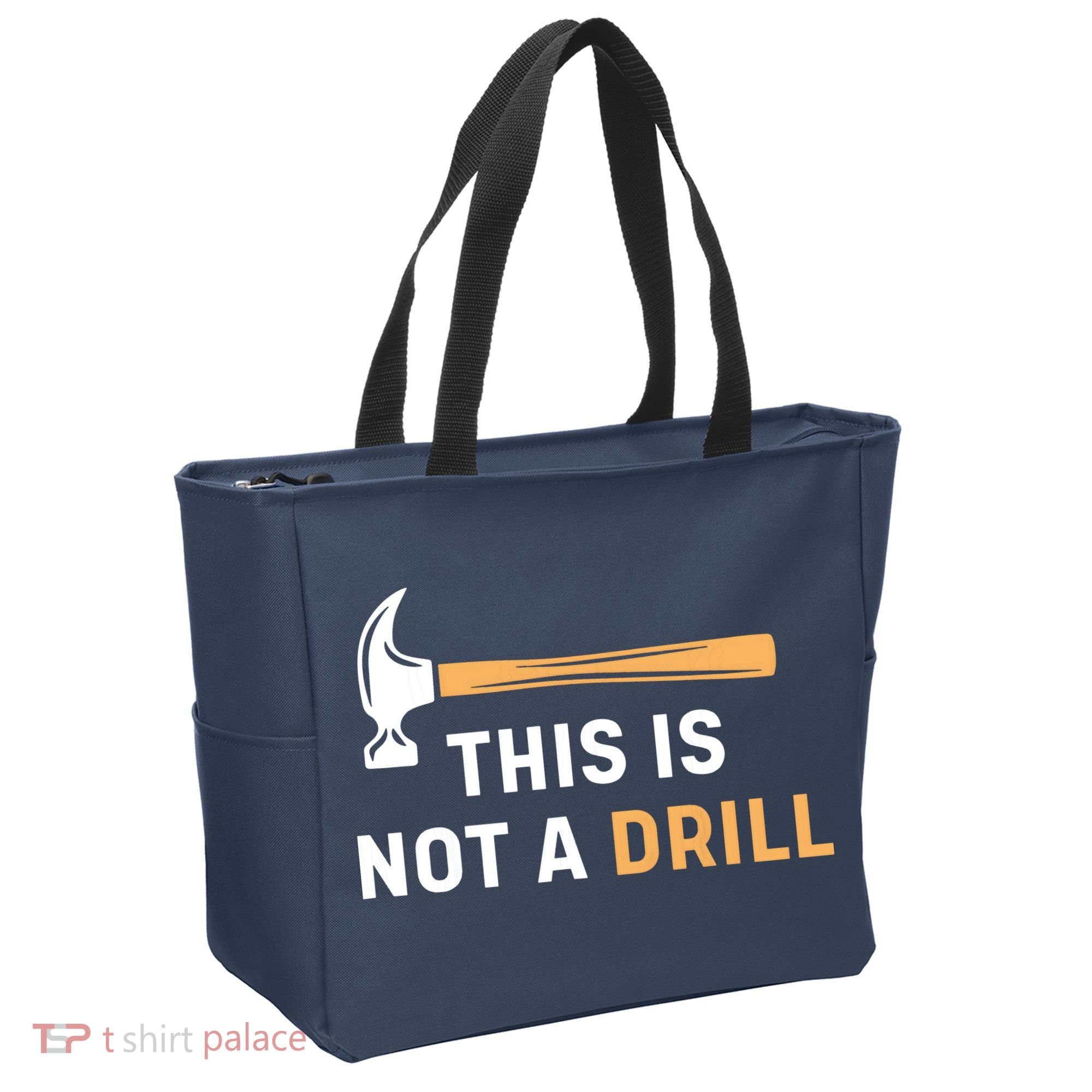 This Is Not A Drill Funny Carpenter Woodworking Tote Bag