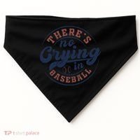 There Is No Crying In Baseball Funny Game Day Baseball USA-Made Doggie Bandana thumb 0