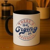 There Is No Crying In Baseball Funny Game Day Baseball Coffee Mug thumb 4