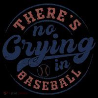 There Is No Crying In Baseball Funny Game Day Baseball Women's Hoodie thumb 2