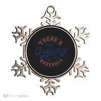 There Is No Crying In Baseball Funny Game Day Baseball Ornament thumb 0