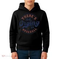 There Is No Crying In Baseball Funny Game Day Baseball Kids Hoodie thumb 4