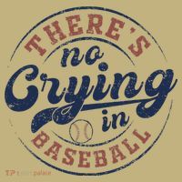 There Is No Crying In Baseball Funny Game Day Baseball Mousepad thumb 1