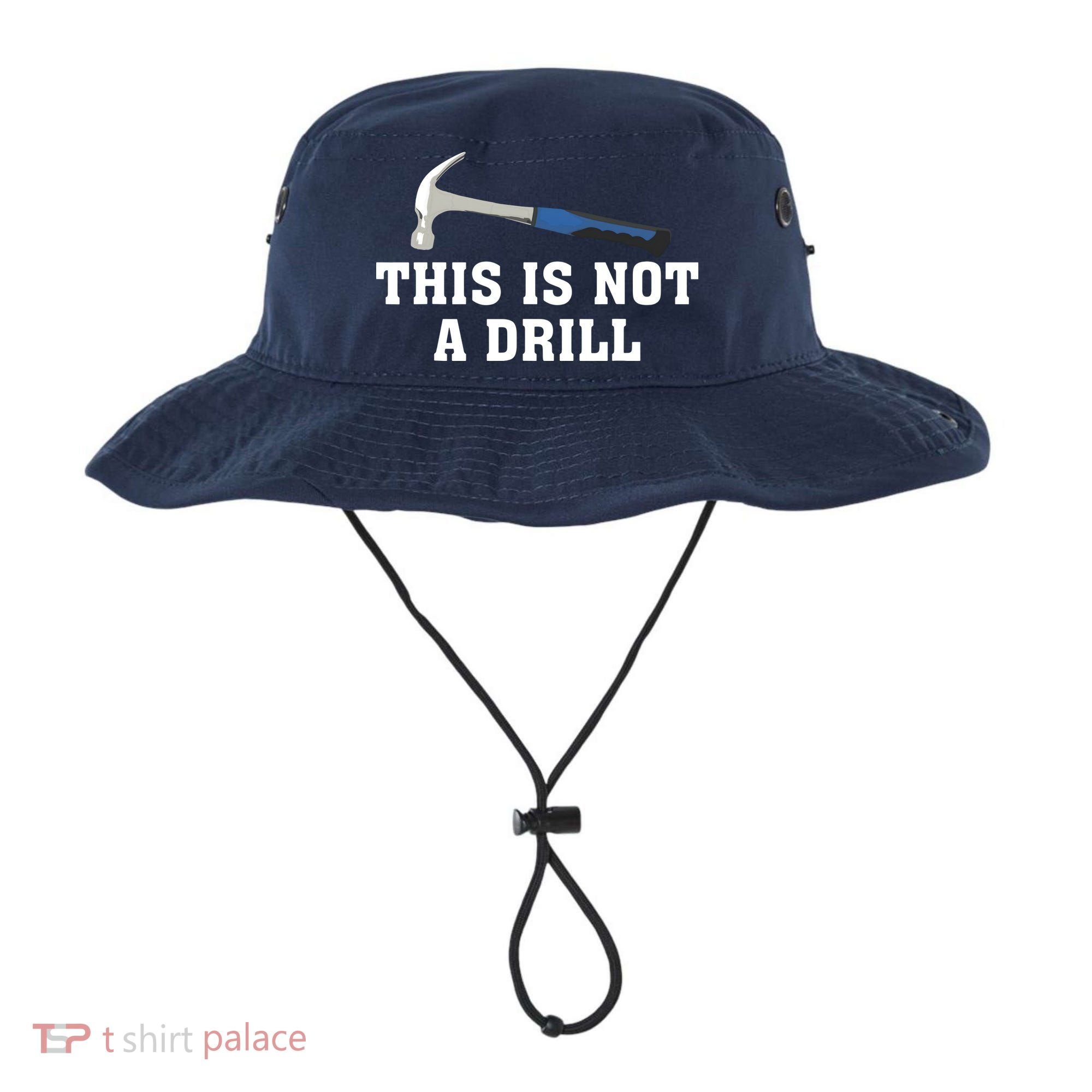 This Is Not A Drill Tools Hammer Builder Woodworking Bucket Hat
