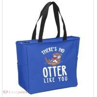 There Is No Otter Like You Funny Valentines Day Love Gift Tote Bag thumb 2