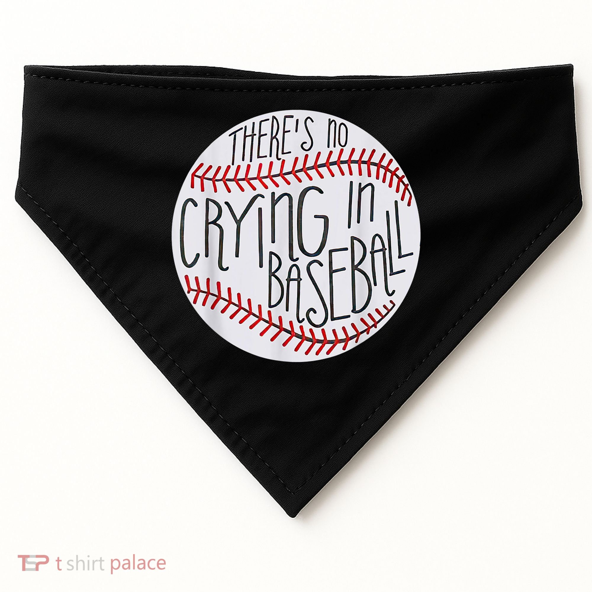 There Is No Crying In Baseball Funny Sports Ball Game USA-Made Doggie Bandana