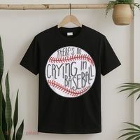 There Is No Crying In Baseball Funny Sports Ball Game T-Shirt thumb 2
