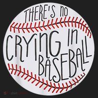 There Is No Crying In Baseball Funny Sports Ball Game Golf Towel thumb 3