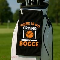 There Is No Crying In Bocce Ball Player Bocce Golf Towel thumb 2