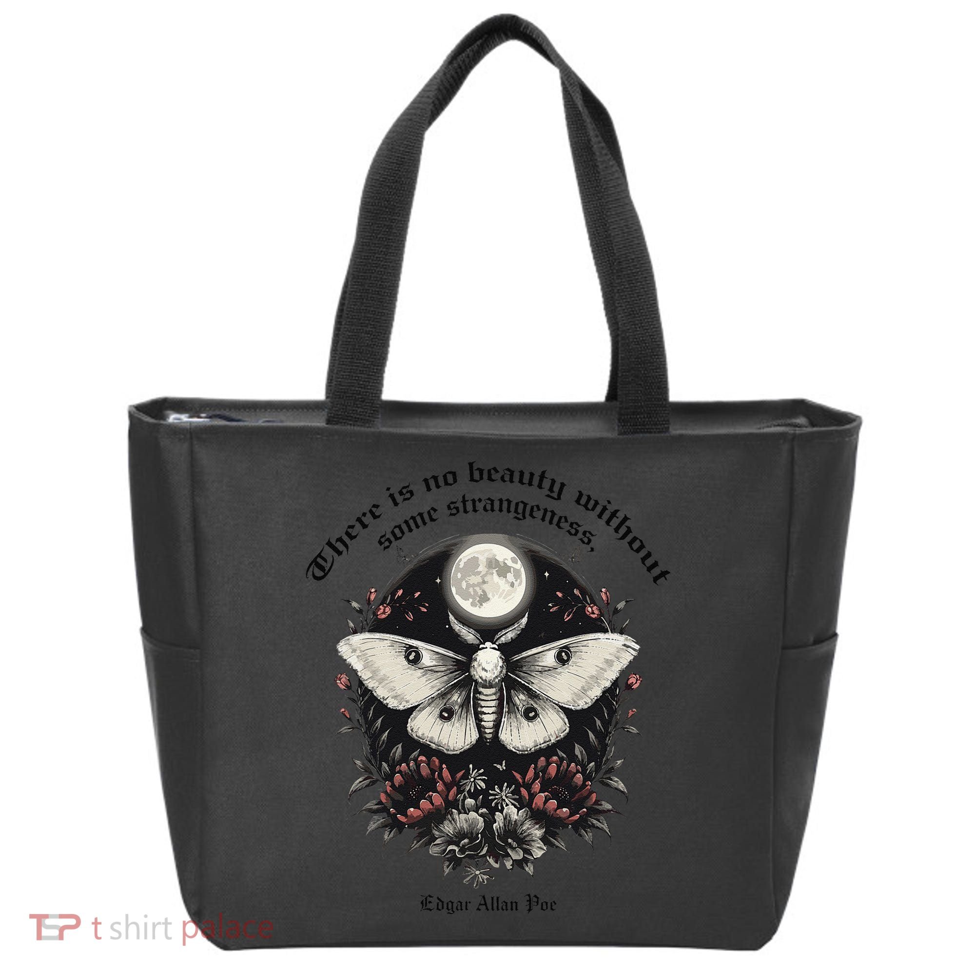 There Is No Beauty Without Some Strangeness Edgar Allan Poe Tote Bag