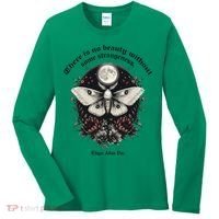There Is No Beauty Without Some Strangeness Edgar Allan Poe Women's Long Sleeve Shirt thumb 0