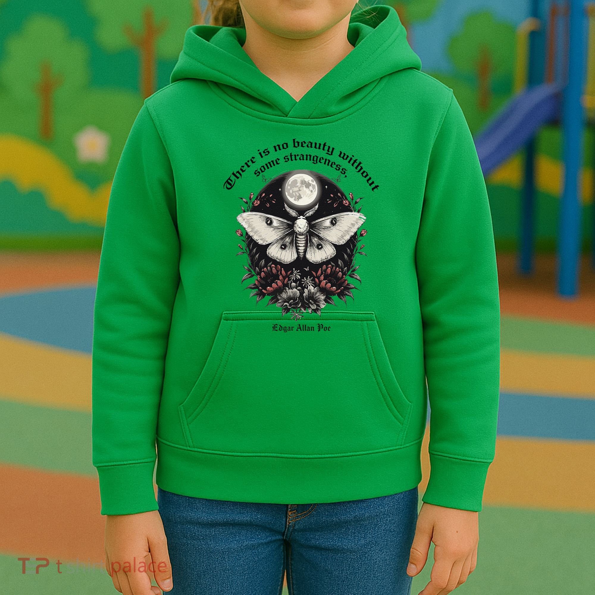 There Is No Beauty Without Some Strangeness Edgar Allan Poe Kids Hoodie