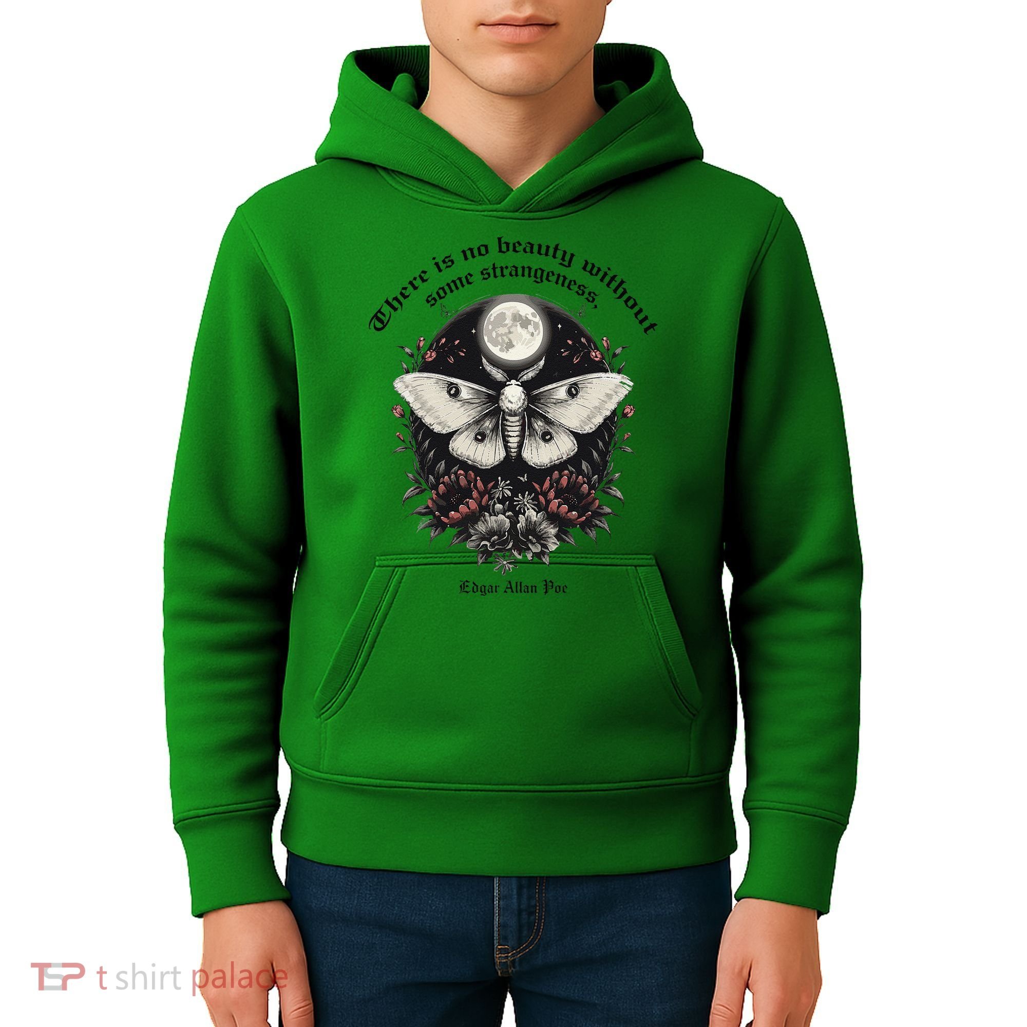 There Is No Beauty Without Some Strangeness Edgar Allan Poe Kids Hoodie