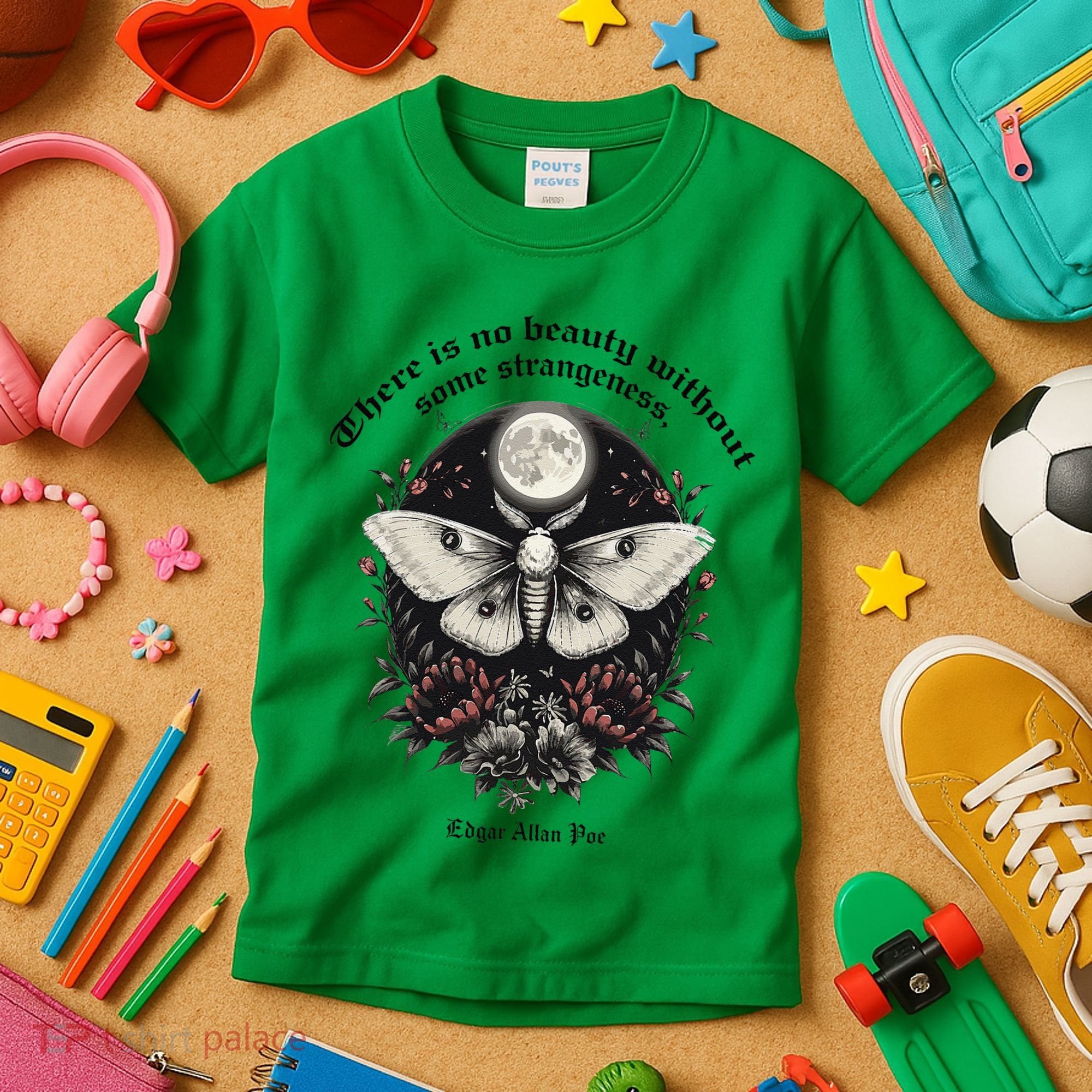 There Is No Beauty Without Some Strangeness Edgar Allan Poe Kids T-Shirt