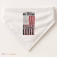 There Is No Crying In Baseball USA-Made Doggie Bandana thumb 0