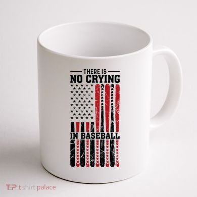 There Is No Crying In Baseball Coffee Mug back