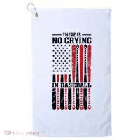There Is No Crying In Baseball Golf Towel thumb 0
