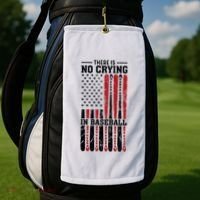 There Is No Crying In Baseball Golf Towel thumb 2