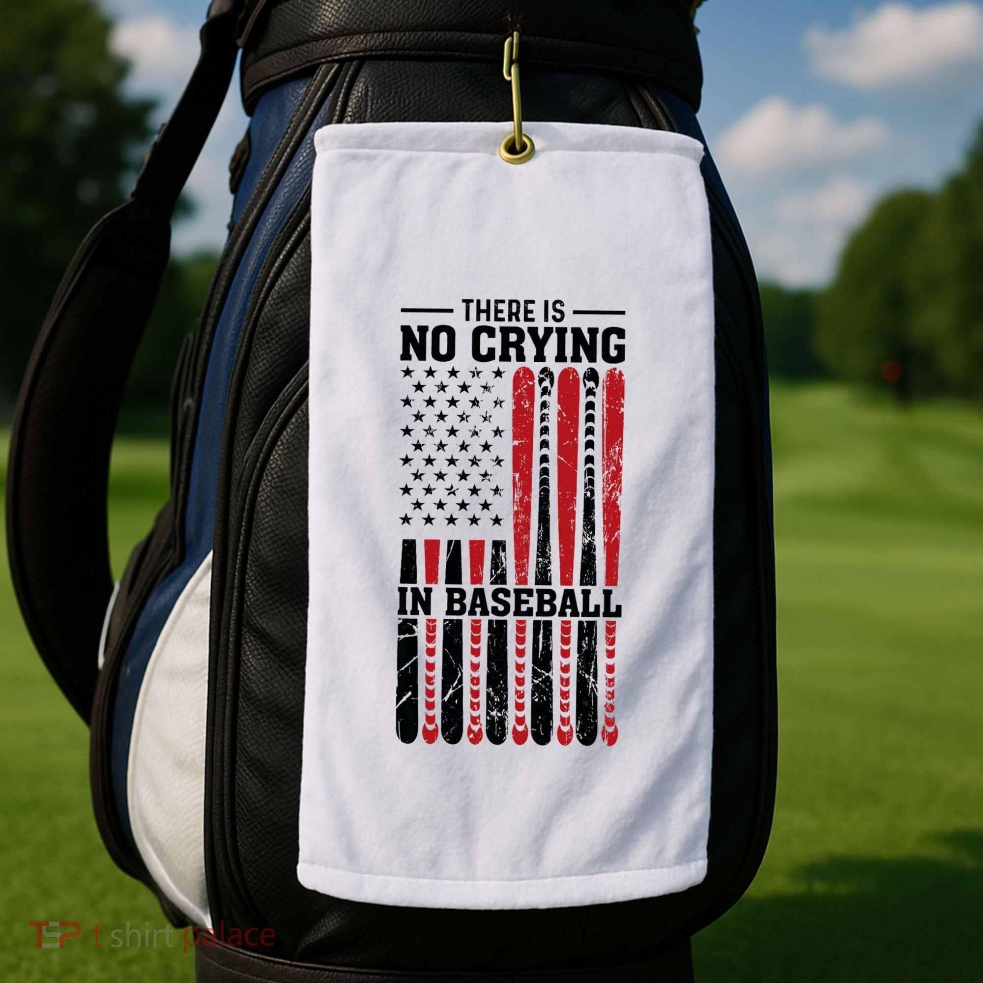 There Is No Crying In Baseball Golf Towel