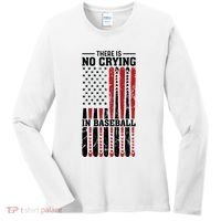 There Is No Crying In Baseball Women's Long Sleeve Shirt thumb 0