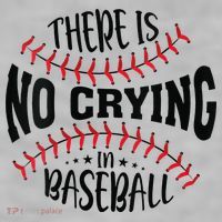 There Is No Crying In Baseball Ladies PosiCharge Tri-Blend Wicking Tank thumb 2