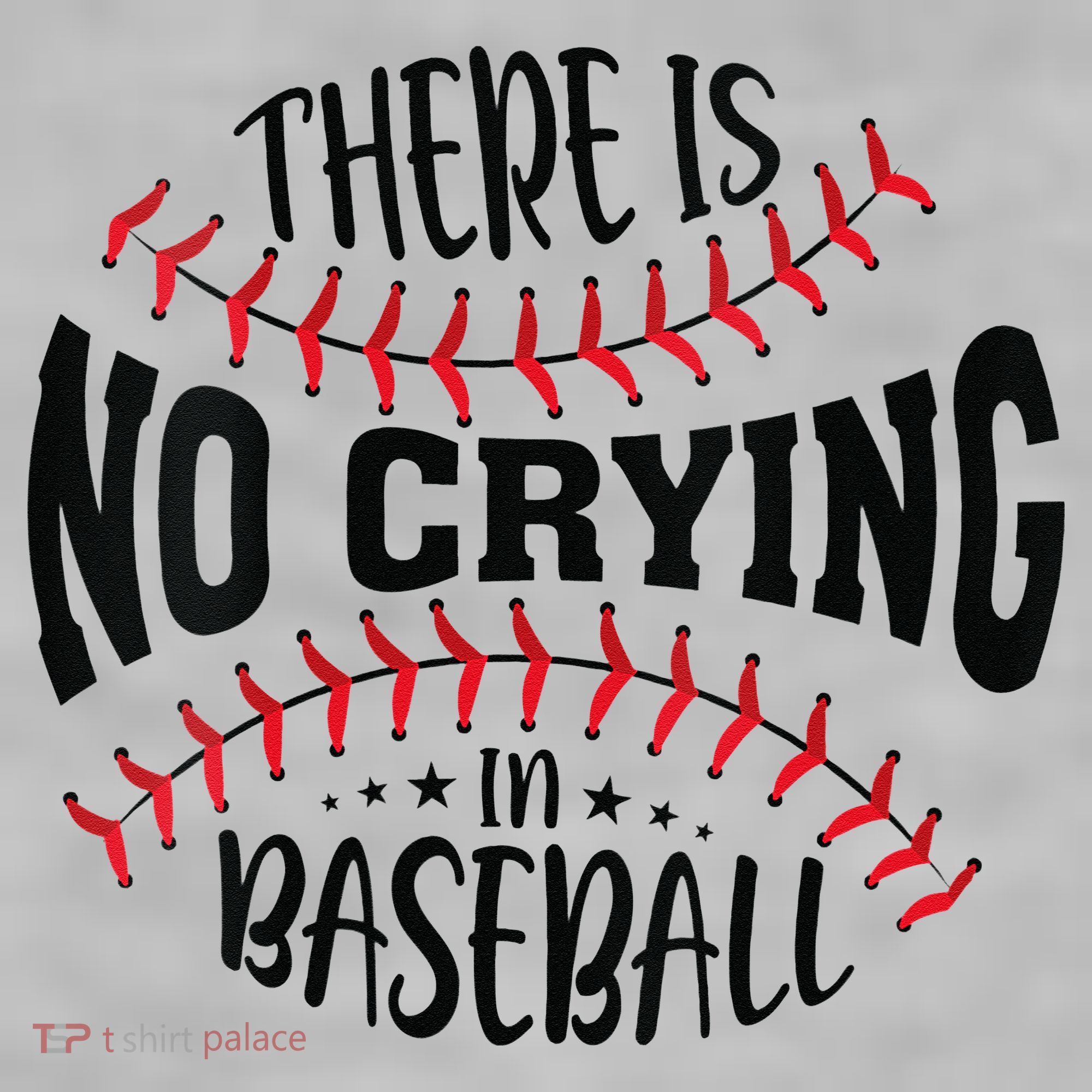 There Is No Crying In Baseball Ladies PosiCharge Tri-Blend Wicking Tank